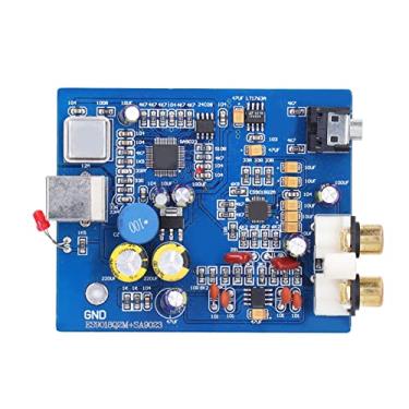 Imagem de WALFRONT Placa Amplificadora de áudio, Placa Amplificadora Hifi Dac, Decodificador, de Som Externa 24bit 96k Sa9023 Es9018k2m Faixa Dinâmica 112db
