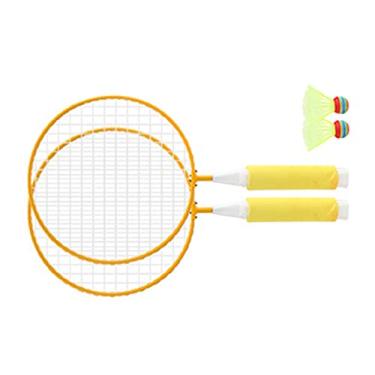 Imagem de Generic Conjunto de Raquete de Badminton Infantil Com Superfície de Rede Superdimensionada para Aderência e Controle Confortáveis, Perfeito para Brincadeiras Ao Ar Livre e Iniciantes, Inclui 2 Bolas