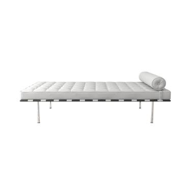 Imagem de Couch Barcelona Couro Sintetico Branco