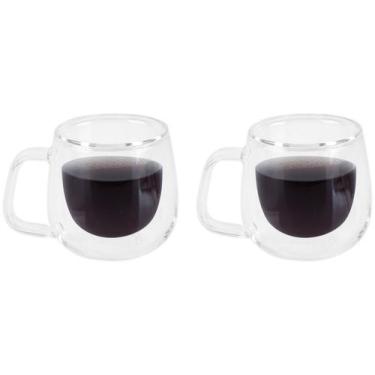 Imagem de Jogo de Xícaras de Café 100ml Tramontina Vidro Duplo 64760440 2 Peças,