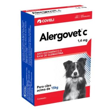 Imagem de Antialérgico Alergovet C para Cães de 1,4 mg com 10 Comprimidos - COVE