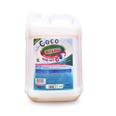 Imagem de Lava Roupas Líquido Coco 5L Aylag Roupas Delicadas Limpeza Suave