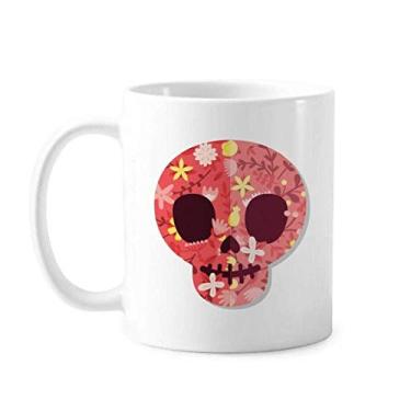 Imagem de Caneca Pink Skulls Mexico Day Of Dead cerâmica café porcelana xícara de cerâmica louça