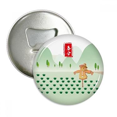 Imagem de Emblema multifuncional Vernal Equinox Twenty Four Solar Term Abridor de garrafas com ímã de geladeira