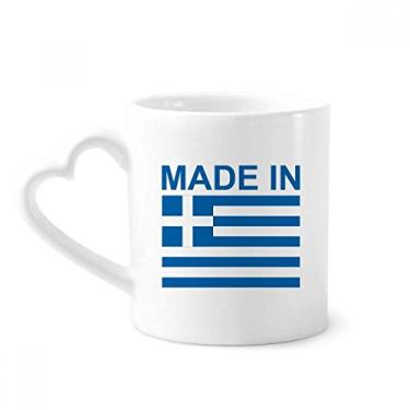 Imagem de Feito na Grécia Country Love Caneca Café Cerâmica Copo de Coração de Vidro