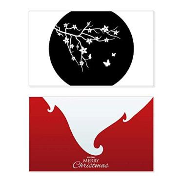 Imagem de Ramch Sakura Japão, Borboleta, Feriado, Feliz Natal, Cartão de Parabéns, Mensagem com Letras de Natal