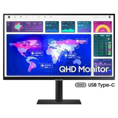 Imagem de Monitor Samsung 27 Qhd Hdmi Display Port Usb Usb-C 90W Ethernet Ajuste