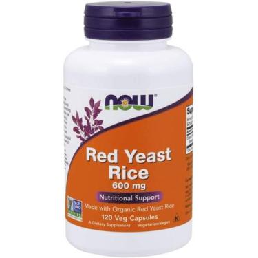 Imagem de Red Yeast Rice 600Mg Cápsula 120 - Now Foods