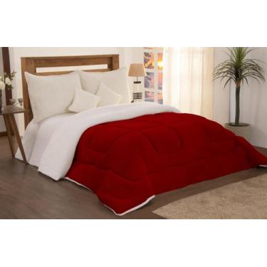 Imagem de Coberdrom King Sherpa Com Soft Vermelho - Deccoralle