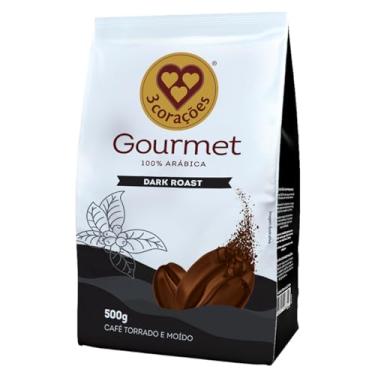 Imagem de 3 Corações Café Torrado e Moído Gourmet Dark Roast, 500g