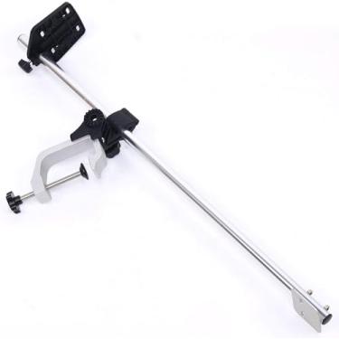 Imagem de Suporte de transdutor portátil universal para Fishfinder - Suporte giratório de alumínio de 360° para leituras precisas de sonar