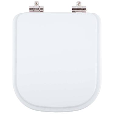 Imagem de Tampa De Vaso Poliester Com Amortecedor Debba Branco Para Bacia Roca