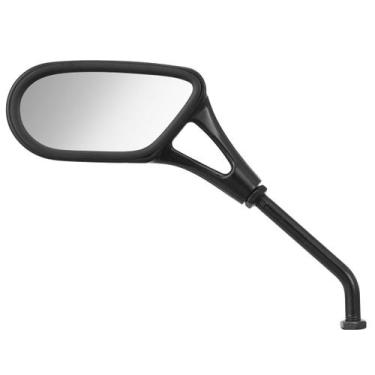 Imagem de Espelho Retrovisor Cromo Forte Esportivo Vazado Yamaha, PRETO, ESQUERD