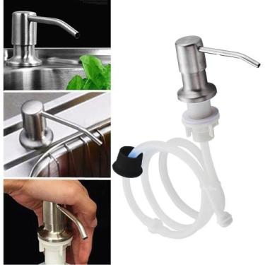 Imagem de Dispenser Dosador Mangueira Embutir Suporte Pia Cozinha Banheiro Tanqu
