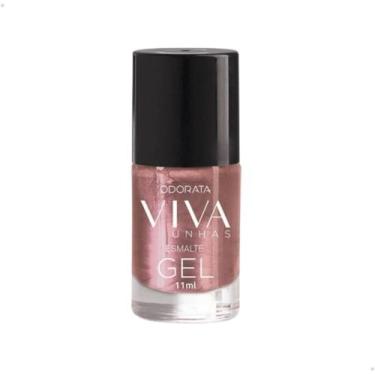 Imagem de Esmalte Em Gel Riqueza Rosado Cintilante Não Precisa Cabine Secagem Rá