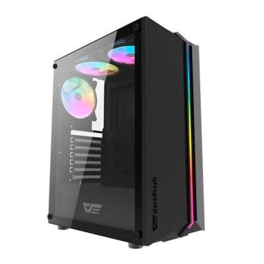 Imagem de Gabinete Gamer Aigo DarkFlash DK151, RGB, Mid-Tower, Lateral de Vidro,