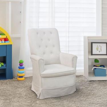 Imagem de Poltrona Amamentação para Quarto Claudia Amo Estofados, Bege