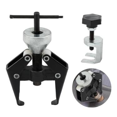 Imagem de RVXlRDN Terminal de bateria e extrator do braço do limpador, ferramenta de reparo universal ajustável do limpador de para-brisa do braço do limpador de rolamentos essenciais do carro (preto + prata)