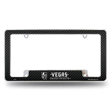 Imagem de Rico Industries Moldura de placa automotiva NHL Vegas Golden Knights preta 30,48 cm x 15,24 cm cromada para carro/caminhão/SUV