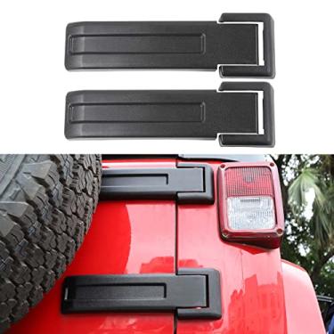Imagem de JeCar capa dobradiça traseira para Jeep Wrangler JK 2007-2017 e ilimitado, 1 par