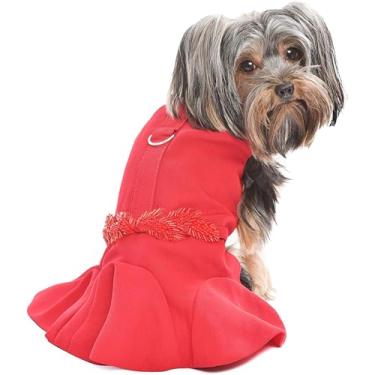 Imagem de Vestidos para cães de estimação parisienses para cães pequenos e roupas de cachorro médio roupa de smokingParisian Pet S
