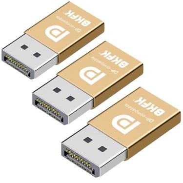 Imagem de BKFK Plugue fictício hdmi dp - adaptador de exibição para HDMI, janela virtual Luna Display para emulador doméstico - manequim, dongle sem cabeça de displayport (DP-3P)