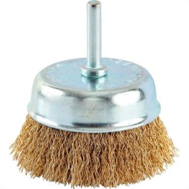 Imagem de Escova Aco Brasfort Copo 75 Haste Latonada 7256