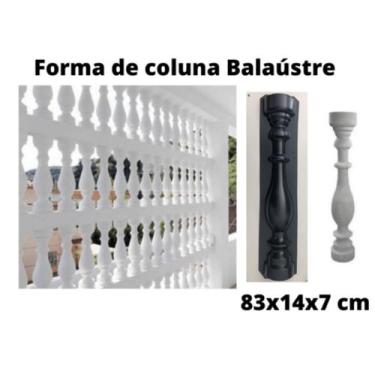 Imagem de Forma Balaústre Coluna Em Abs Virgem 1,5mm - 83x14cm - Garden