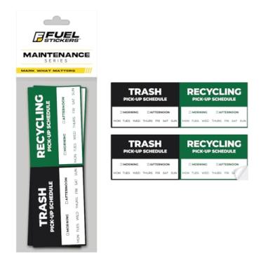 Imagem de Adesivo de lembrete de coleta de lixo - Etiqueta adesiva fácil de ler para proprietários de casas e propriedades de aluguel - lembra o dia da coleta de lixo - durável, à prova de intempéries para uso