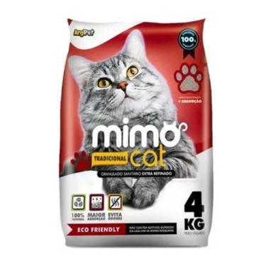 Imagem de Areia Higienica Para Gatos Mimo Cat Tradicional 4kg
