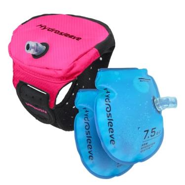 Imagem de Mochila de hidratação para corrida – mãos livres, antirrespingo, com isolamento térmico Therma-Cool. Perfeita para corredores, triatletas, treinamento de maratona e corrida de trilha. (Rosa brilhante,