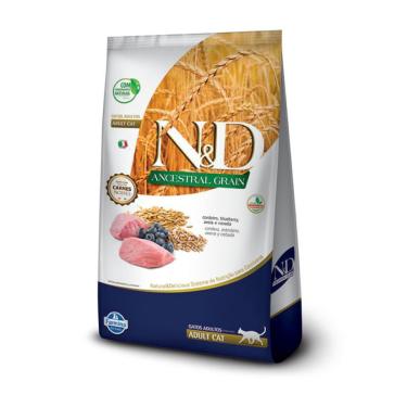 Imagem de Ração N&D Ancestral Grain Cordeiro Para Gatos Adultos 1,5Kg