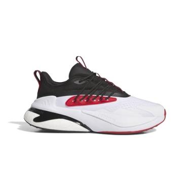 Imagem de adidas Tênis unissex adulto NCAA 25/26 Team Alphaboost V2, Branco/preto/Team Power Red/University of Louisville, 6 Women/5 Men