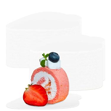 Imagem de Mini pranchas de bolo, 100 peças de mousse placas de bolo mini bases de bolo placas de papel para bolo cupcake bandejas de exibição de sobremesa papelão tábua de sobremesa base de pastelaria - à prova de gordura (folhas)