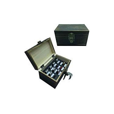 Imagem de Estojo organizador de armazenamento flash USB para pen drive | Antiestático e à prova de choque (madeira, pequeno, comporta 12 compartimentos USB)