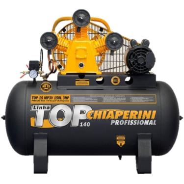 Imagem de Compressor Chiaperini Top15mp3v 150lts 140psi 3cv 220v Mono