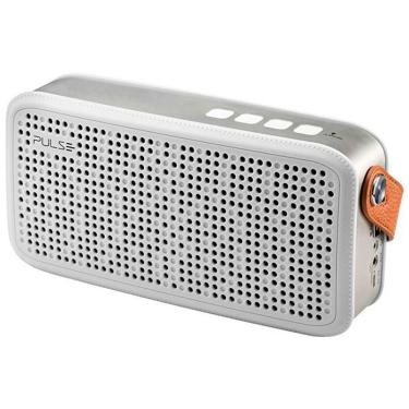 Imagem de Caixa De Som Speaker Pulse Sp248 20 Watts Rms Com Bluetooth E Auxiliar - Branco-prata