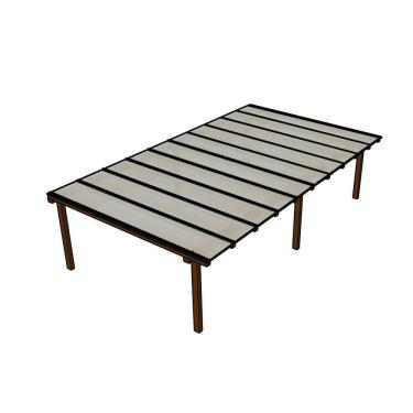 Imagem de Kit Policarbonato Branco Refletivo 6mm 7,00m X 6,00m - Perfis Naturais