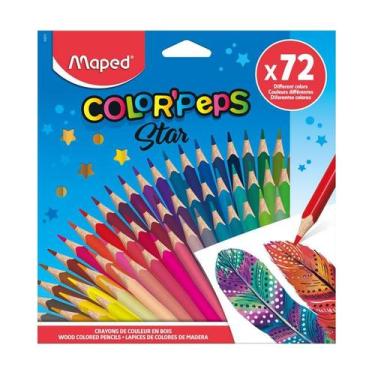 Imagem de Lápis de cor Color''Peps Star 72 cores 832072ZV - Maped