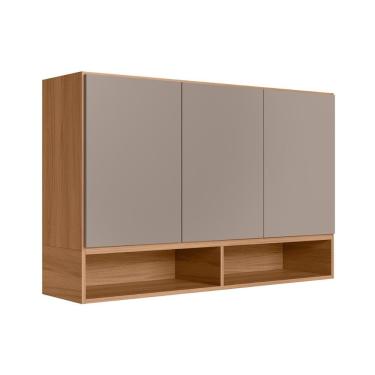 Imagem de Armario Aereo De Cozinha Compacto Acacia 120cm Com 3 Portas Ipe/fendy Ipe/fendy