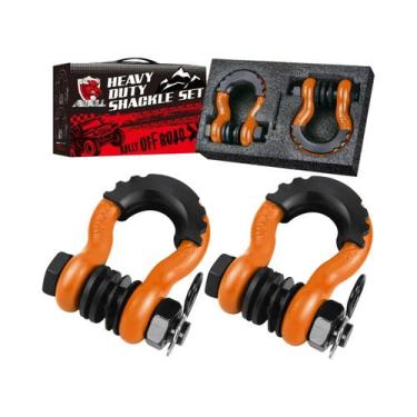 Imagem de Gancho De Reboque Para Caminhão De 19 Toneladas Com Manilha Em D De 3/