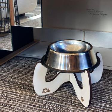 Imagem de Comedouro Elevado Para Pet Champgne - Incorplac Móveis