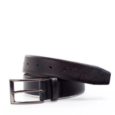 Imagem de Cinto Casual Masculino Fasolo Preto, Preto, 115
