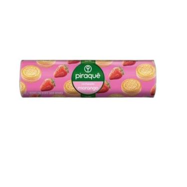 Imagem de Biscoito Piraquê Recheado Morango 160G- 60Un