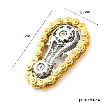 Imagem de Adulto Crianças Meninos Legal Metal Engrenagem Dedo Fidget Spinner Gir