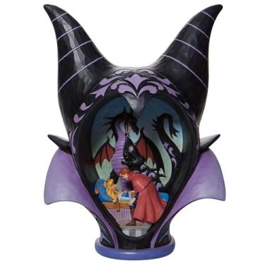 Imagem de Enesco Disney Traditions por Jim Shore, Bela Adormecida, Malévola, Estatueta de Cena de Coração, 25 cm, Multicolorida
