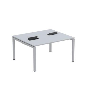Imagem de Estação de Trabalho Mesa Plataforma Escritório Dupla para 2 Pessoas co