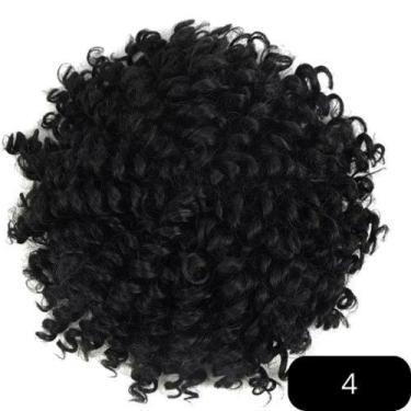 Imagem de Aplique Coque Afro Puff Cacheado Orgânico 30Cm 120Gr - Produto Origina
