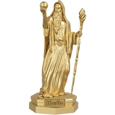 Imagem de Estátua Escultura Merlin - Grande Mago (Cor Ouro)
