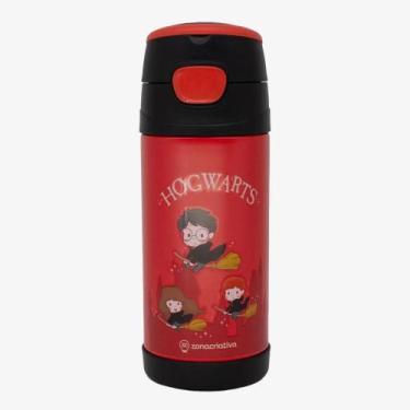 Imagem de Garrafa Térmica Infantil Com Trava E Canudo - Zona Criativa, Hogwarts,